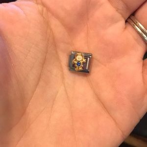 Italian Charm Bracelet Girl Birthstone Charm Blue